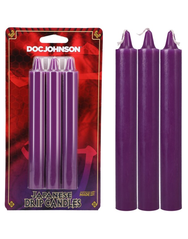 Japanese Drip Candles - Purple