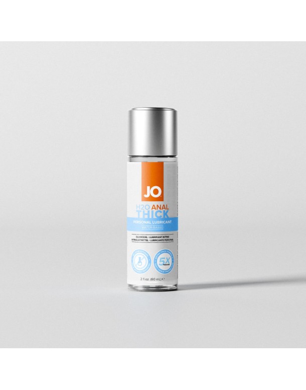 JO H2O Anal Thick Lube - 60 mL - Thick Water Based Anal Lubricant - 60 ml Bottle