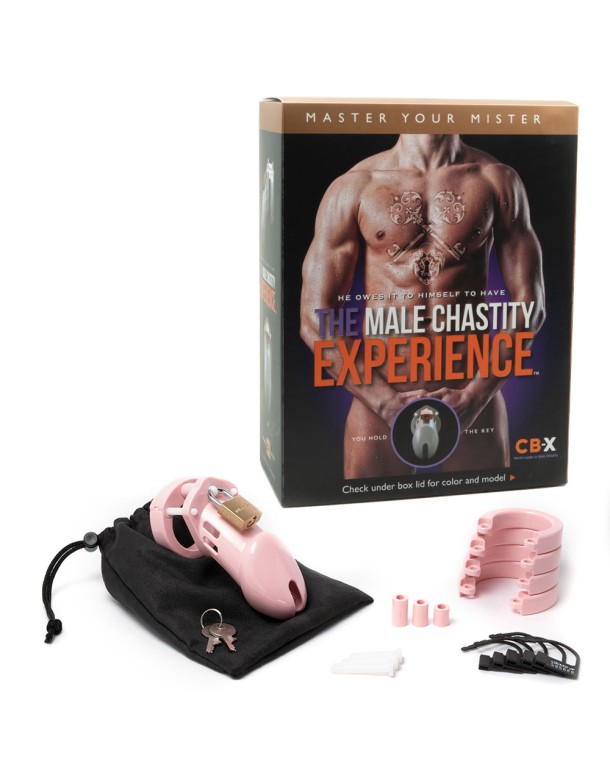 CB-6000 Chastity Cock Cage Kit - Pink CB-6000 Chastity Cock Cage Kit - Pink