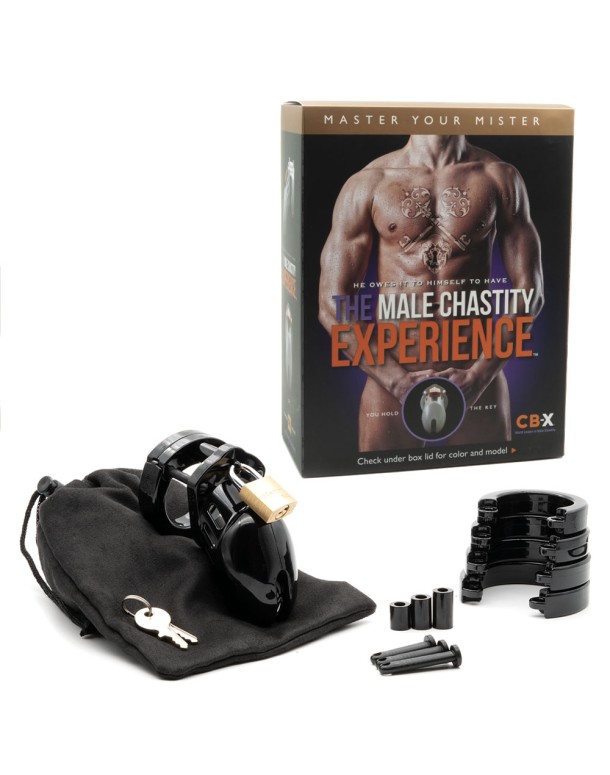 CB-6000S Chastity Cock Cage Kit - Black