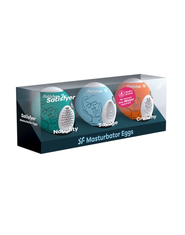 Satisfyer Masturbator Eggs - Mixed 3 Pack #2 Satisfyer Masturbator Eggs - Mixed 3 Pack #2