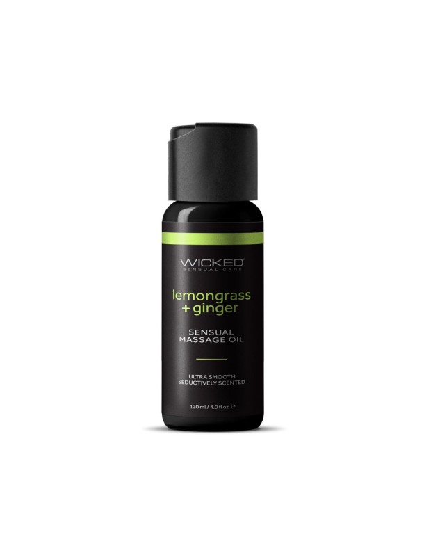 Wicked Sensual Massage Oil - Lemongrass + Ginger Wicked Sensual Massage Oil - Lemongrass + Ginger