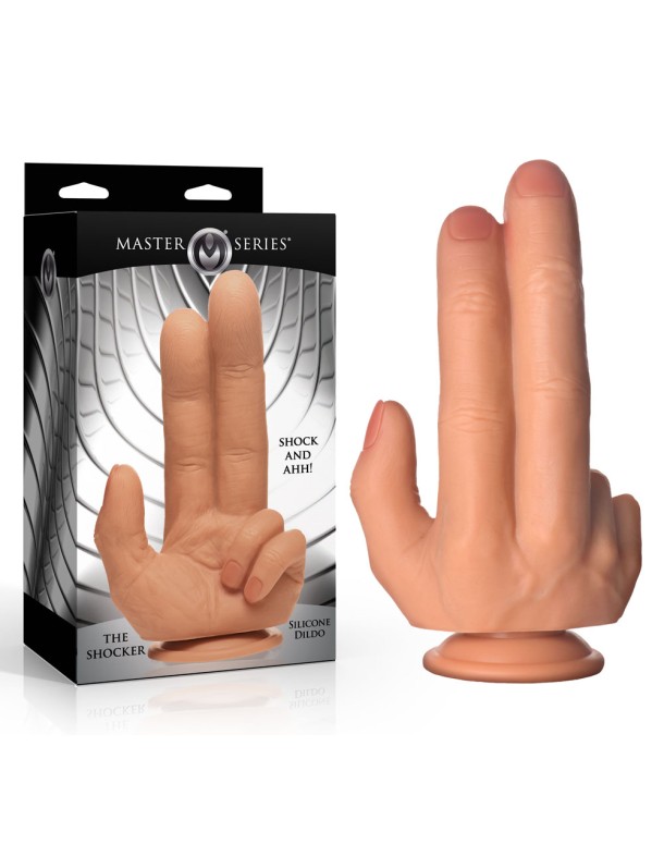 Master Series The Shocker - Flesh 20.8 cm Finger Dildo