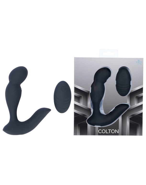 Maia COLTON - Black - Black USB Rechargeable Vibrating Prostate Massager with Wireless Remote Maia COLTON - Black - Black USB Rechargeable Vibrating Prostate Massager with Wireless Remote