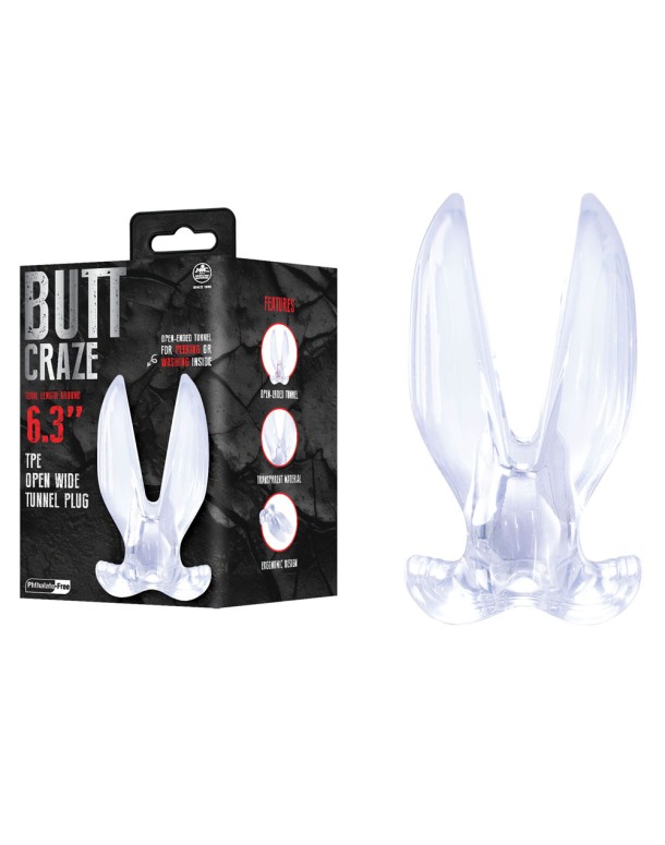 Butt Craze - Clear 16 cm Gaping Butt Plug Butt Craze - Clear 16 cm Gaping Butt Plug