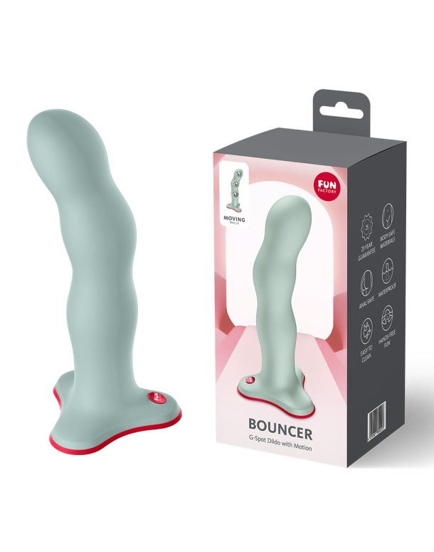Fun Factory BOUNCER Light Green - Light Green 18 cm Dildo
