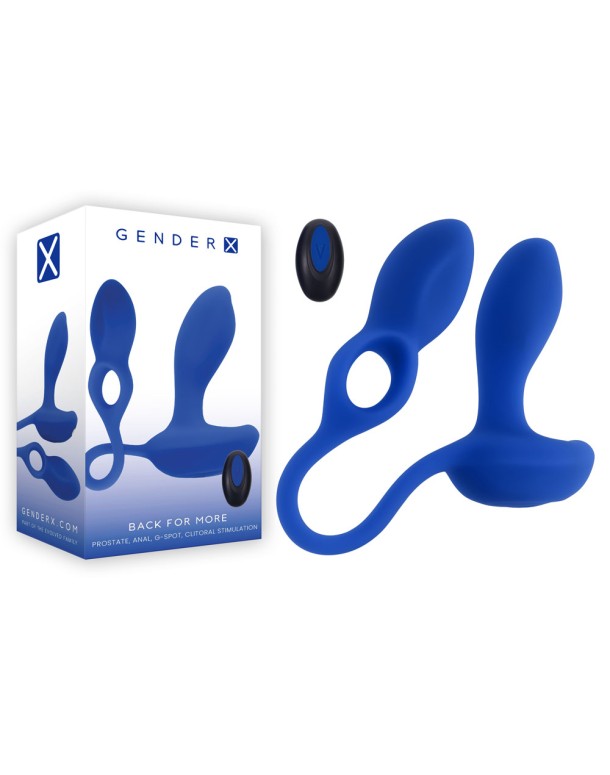 Gender X BACK FOR MORE - Dual USB Rechargeable Dual Stimulator with Wireless Remote