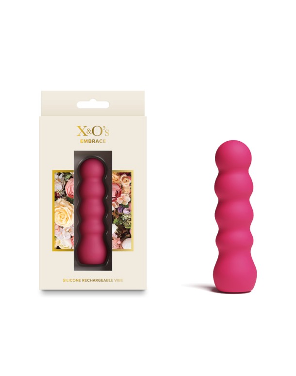 X & O's Embrace - Rose 9.9 cm USB Rechargeable Bullet X & O's Embrace - Rose 9.9 cm USB Rechargeable Bullet