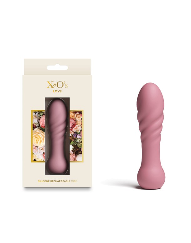 X & O's Love - Dusty Rose 10.7 cm USB Rechargeable Bullet