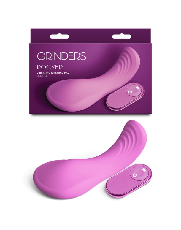 Grinders Rocker - Pink - Pink USB Rechargeable Vibrating Grinder Pad with Remote