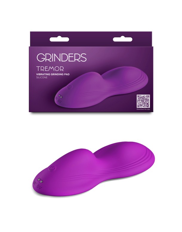 Grinders Tremor - Violet - Violet USB Rechargeable Vibrating Grinder Pad