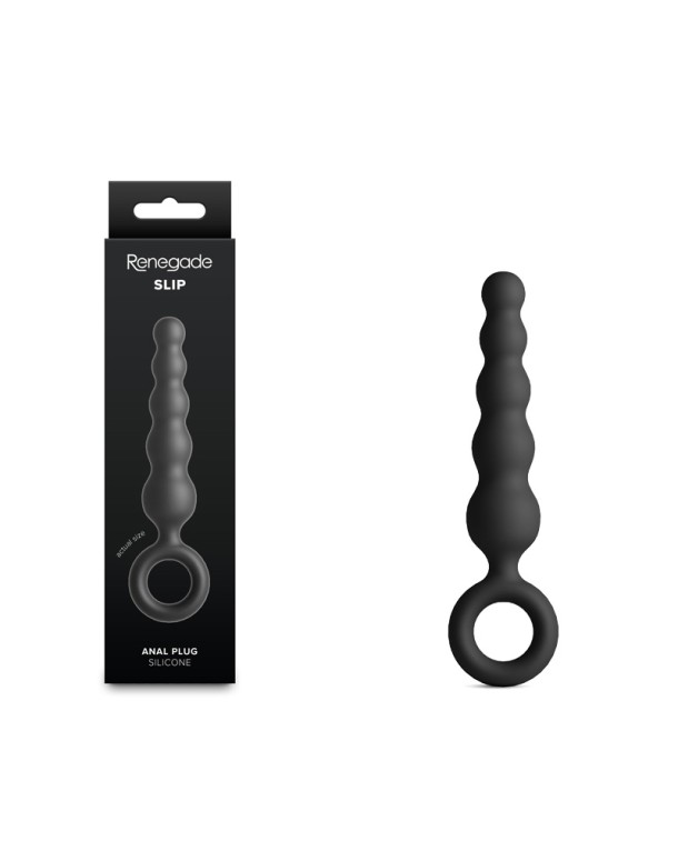 Renegade Slip - Black - Black 12.7 cm Anal Plug