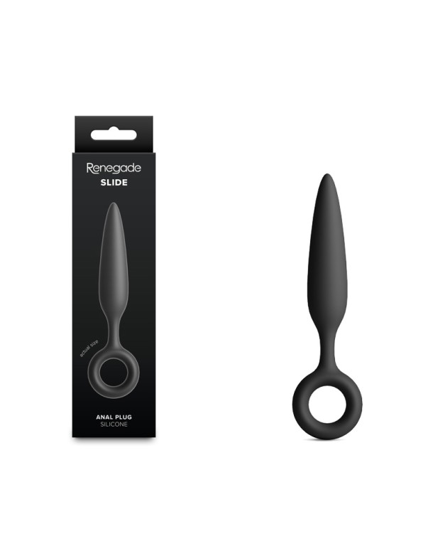 Renegade Slide - Black - Black 12.7 cm Anal Plug
