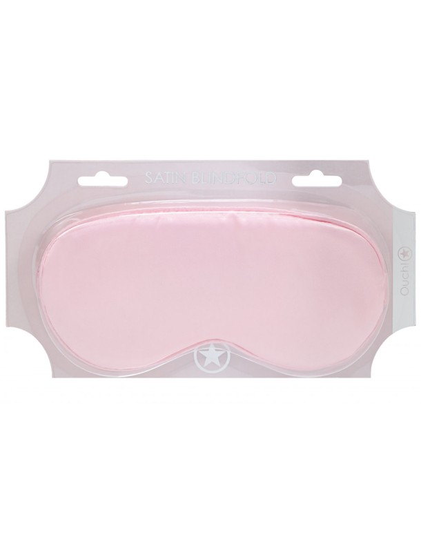 OUCH! Satin Mask - Powder Pink - Powder Pink Eye Mask