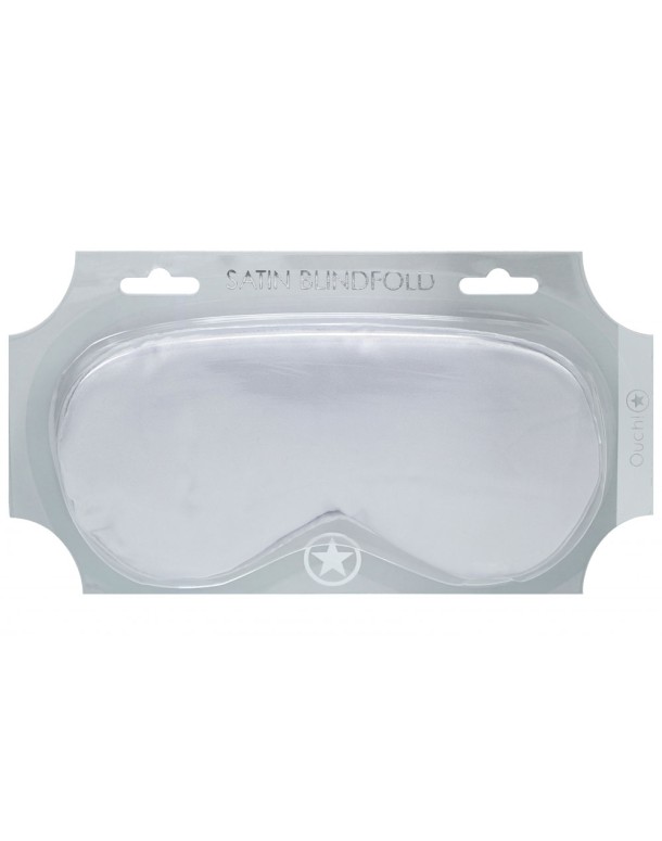 OUCH! Satin Mask - Silver - Silver Eye Mask