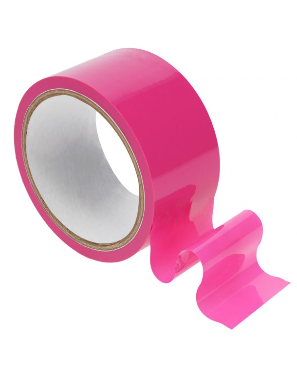 OUCH! PVC Non-Stick Tape - Pink - Pink Bondage Tape - 20 metre Length OUCH! PVC Non-Stick Tape - Pink - Pink Bondage Tape - 20 metre Length