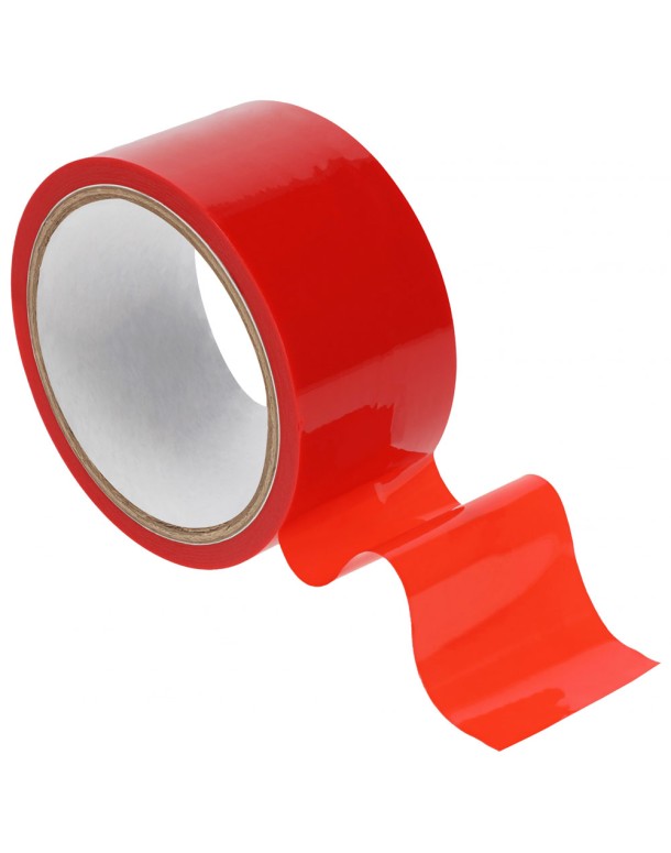 OUCH! PVC Non-Stick Tape - Red - Red Bondage Tape - 20 metre Length