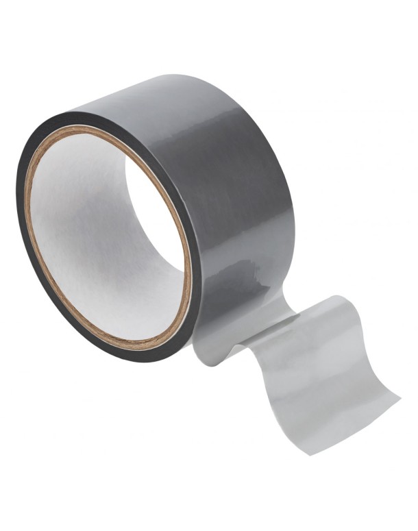 OUCH! PVC Non-Stick Tape - Silver - Silver Bondage Tape - 20 metre Length