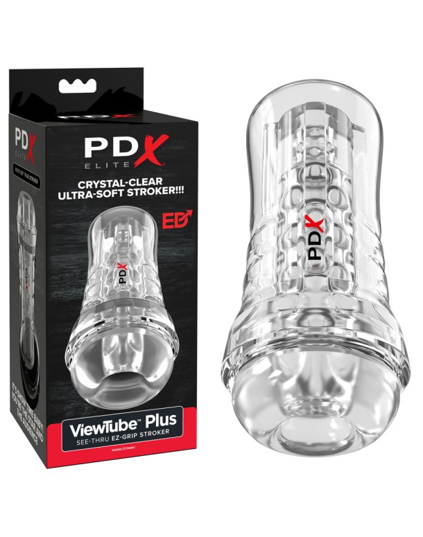 PDX Elite ViewTube EZ-Grip Stroker - Clear Stroker PDX Elite ViewTube EZ-Grip Stroker - Clear Stroker