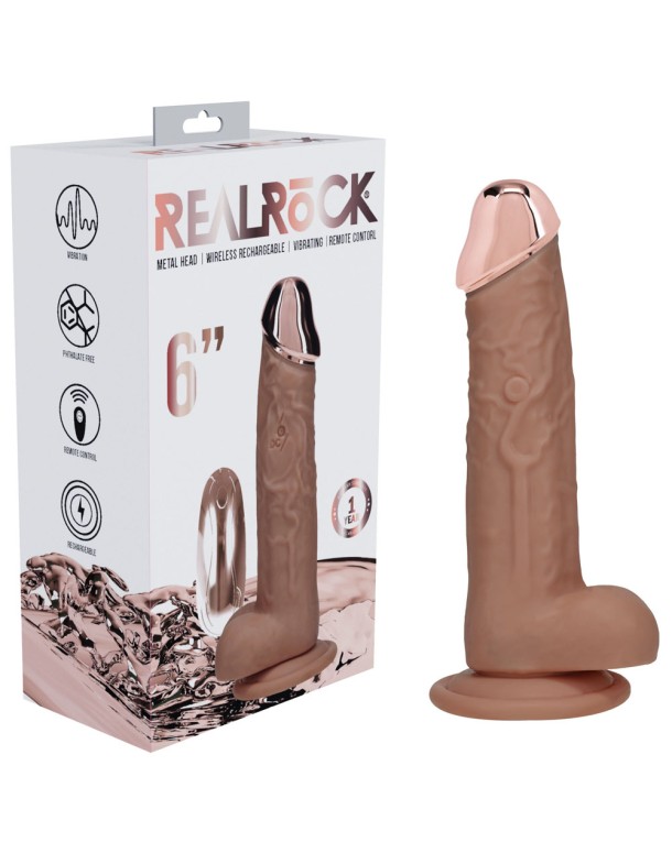 REALROCK Metal Head 6'' Rechargeable Tan REALROCK Metal Head 6'' Rechargeable Tan