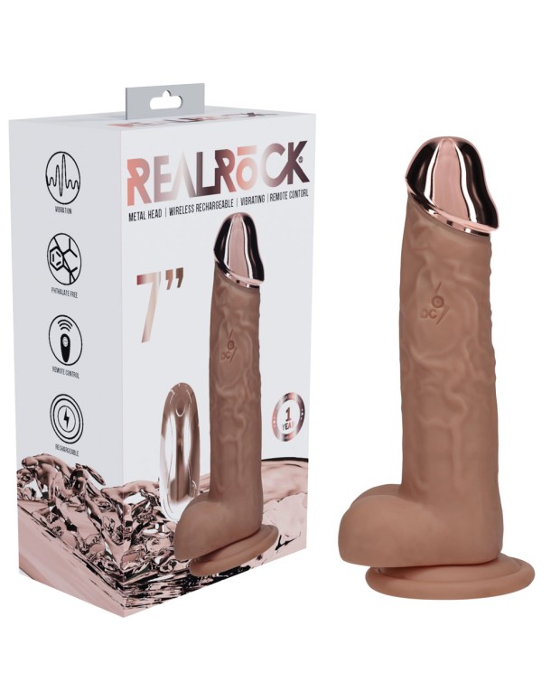 REALROCK Metal Head 7'' Rechargeable Tan REALROCK Metal Head 7'' Rechargeable Tan