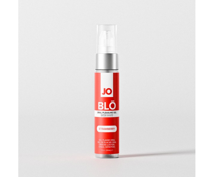 JO Blo Strawberry - Strawberry Flavoured Oral Pleasure Gel - 30 ml Bottle JO Blo Strawberry - Strawberry Flavoured Oral Pleasure Gel - 30 ml Bottle