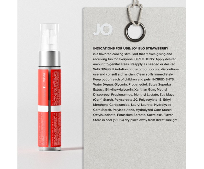 JO Blo Strawberry - Strawberry Flavoured Oral Pleasure Gel - 30 ml Bottle JO Blo Strawberry - Strawberry Flavoured Oral Pleasure Gel - 30 ml Bottle
