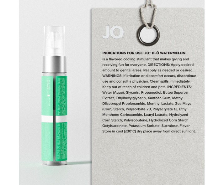 JO Blo Watermelon - Watermelon Flavoured Oral Pleasure Gel - 30 ml Bottle JO Blo Watermelon - Watermelon Flavoured Oral Pleasure Gel - 30 ml Bottle