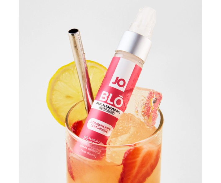 JO Blo Strawberry Lemonade - Strawberry Lemonade Flavoured Oral Pleasure Gel - 30 ml Bottle JO Blo Strawberry Lemonade - Strawberry Lemonade Flavoured Oral Pleasure Gel - 30 ml Bottle