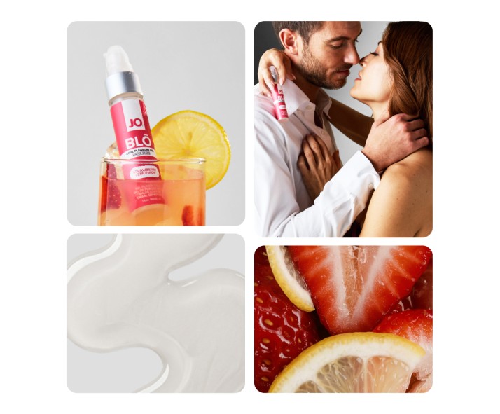 JO Blo Strawberry Lemonade - Strawberry Lemonade Flavoured Oral Pleasure Gel - 30 ml Bottle JO Blo Strawberry Lemonade - Strawberry Lemonade Flavoured Oral Pleasure Gel - 30 ml Bottle