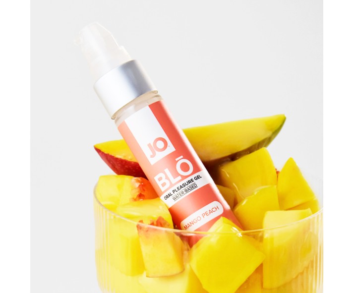JO Blo Mango Peach - Mango Peach Flavoured Oral Pleasure Gel - 30 ml Bottle JO Blo Mango Peach - Mango Peach Flavoured Oral Pleasure Gel - 30 ml Bottle