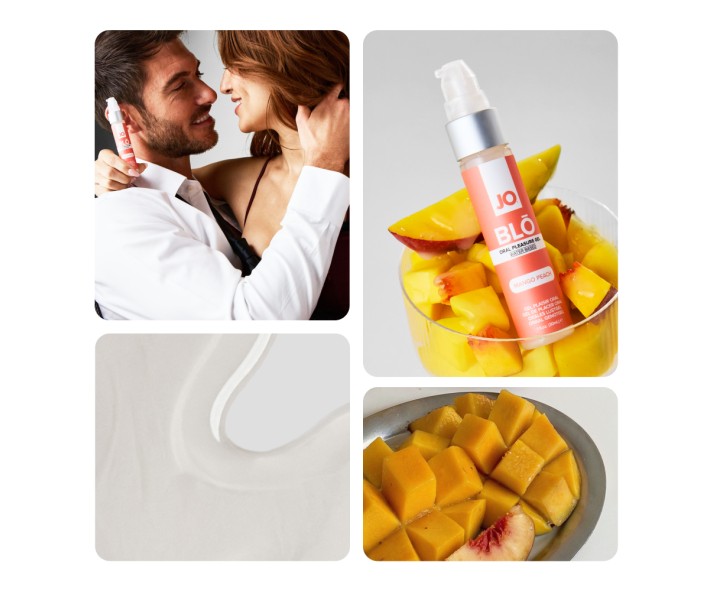 JO Blo Mango Peach - Mango Peach Flavoured Oral Pleasure Gel - 30 ml Bottle JO Blo Mango Peach - Mango Peach Flavoured Oral Pleasure Gel - 30 ml Bottle