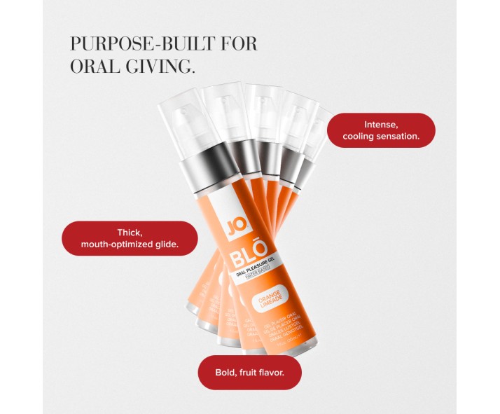 JO Blo Orange Limeade - Orange Limeade Flavoured Oral Pleasure Gel - 30 ml Bottle JO Blo Orange Limeade - Orange Limeade Flavoured Oral Pleasure Gel - 30 ml Bottle