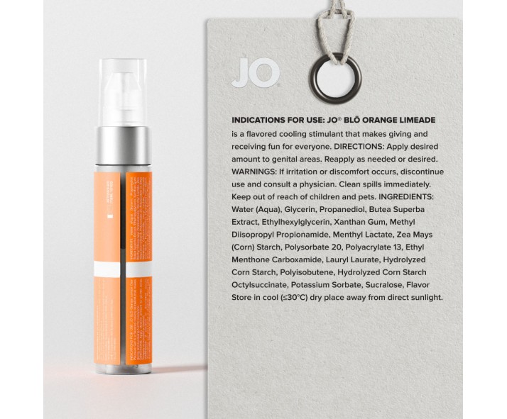 JO Blo Orange Limeade - Orange Limeade Flavoured Oral Pleasure Gel - 30 ml Bottle JO Blo Orange Limeade - Orange Limeade Flavoured Oral Pleasure Gel - 30 ml Bottle