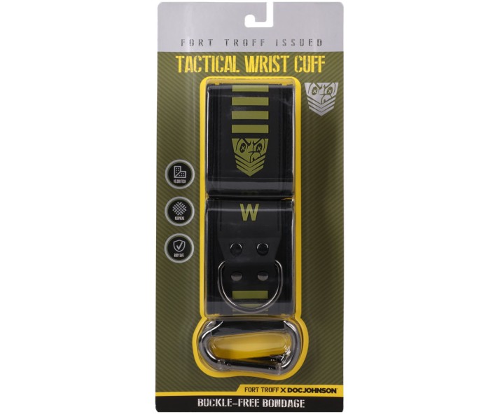 Fort Troff - Tactical Wrist Cuffs - Black/Green Restraints Fort Troff - Tactical Wrist Cuffs - Black/Green Restraints