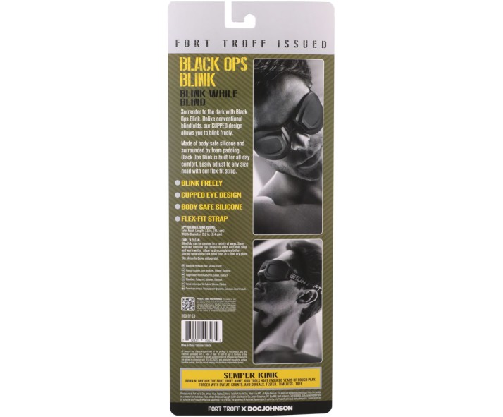 Fort Troff - Black Ops Blink - Black Eyemask Restraint Fort Troff - Black Ops Blink - Black Eyemask Restraint