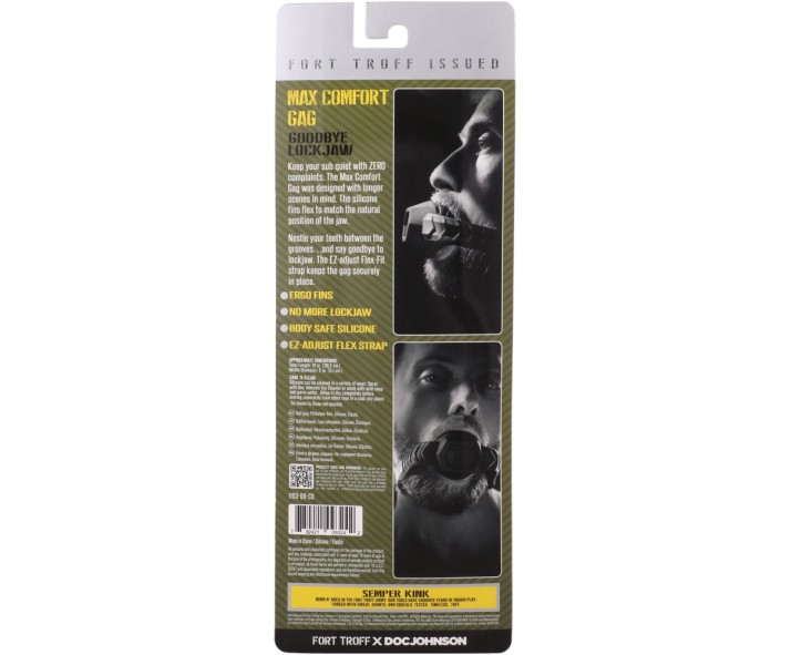 Fort Troff - Max Comfort Gag - Black Mouth Restraint Fort Troff - Max Comfort Gag - Black Mouth Restraint