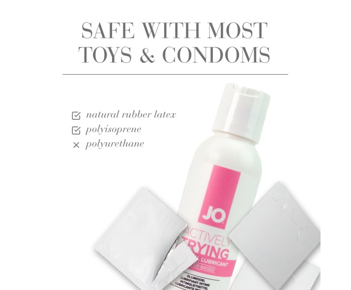 JO Actively Trying - 120ml - Water Based Fertility Friendly Lubricant - 120 ml Bottle JO Actively Trying - 120ml - Water Based Fertility Friendly Lubricant - 120 ml Bottle