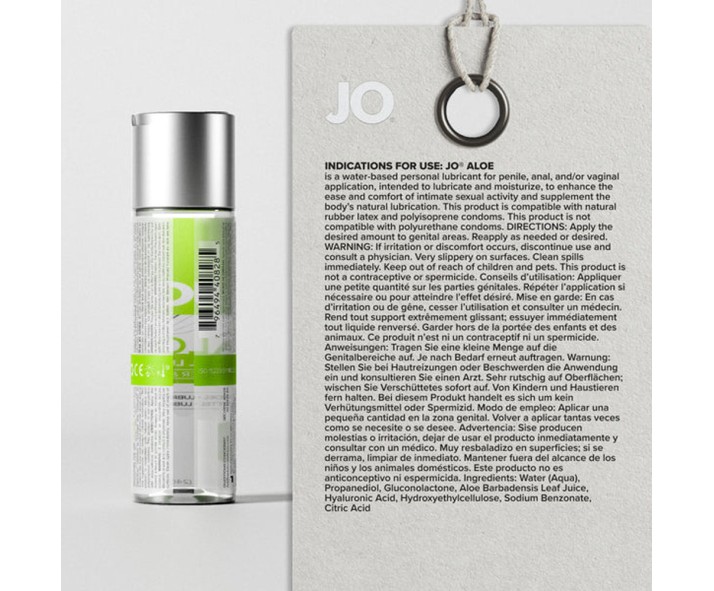 JO Aloe - 120ml - Water Based Lubricant with Aloe - 120 ml Bottle JO Aloe - 120ml - Water Based Lubricant with Aloe - 120 ml Bottle