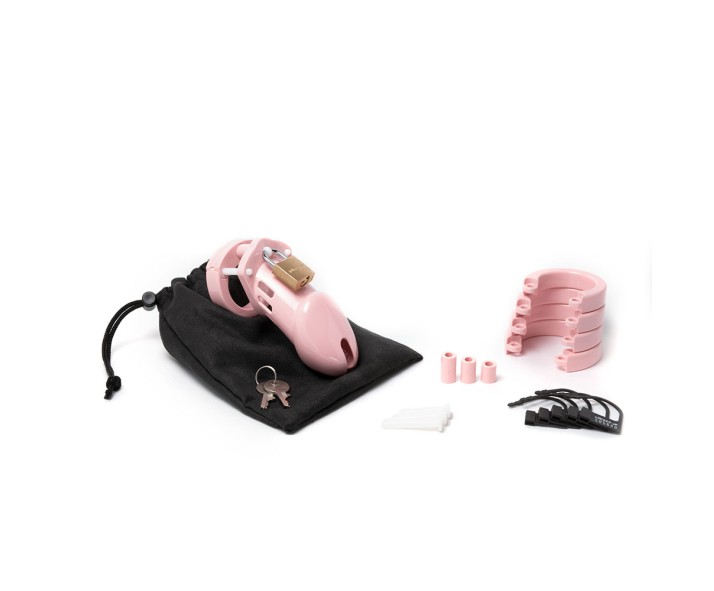 CB-6000 Chastity Cock Cage Kit - Pink CB-6000 Chastity Cock Cage Kit - Pink