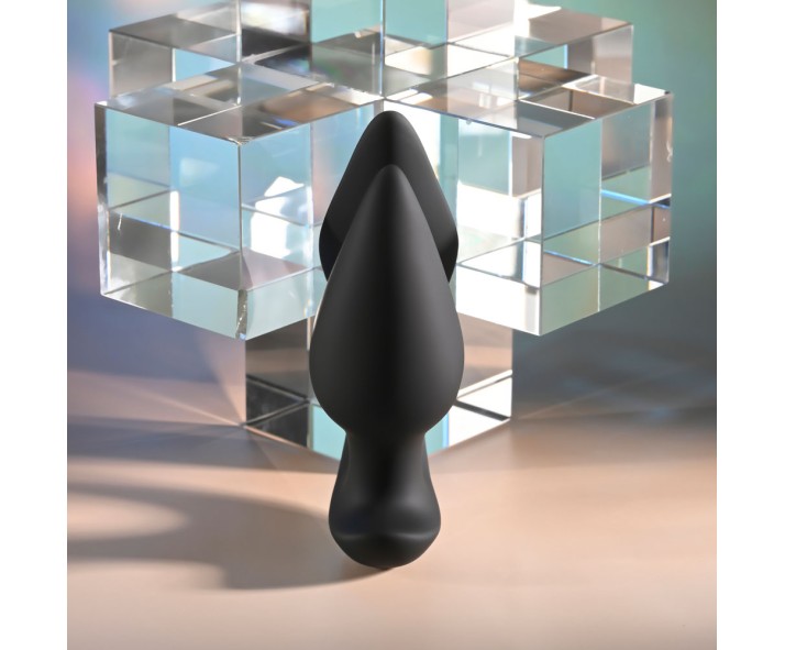 Evolved THE GENIE - Black 11.2 cm USB Rechargeable Vibrating Plug with Wireless Remote Evolved THE GENIE - Black 11.2 cm USB Rechargeable Vibrating Plug with Wireless Remote