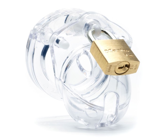 Mini-Me Black Chastity Cock Cage Kit - Clear Mini-Me Black Chastity Cock Cage Kit - Clear