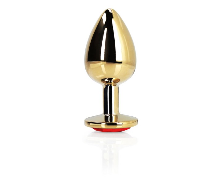 OUCH! Heart Gem Gold Butt Plug - Large OUCH! Heart Gem Gold Butt Plug - Large