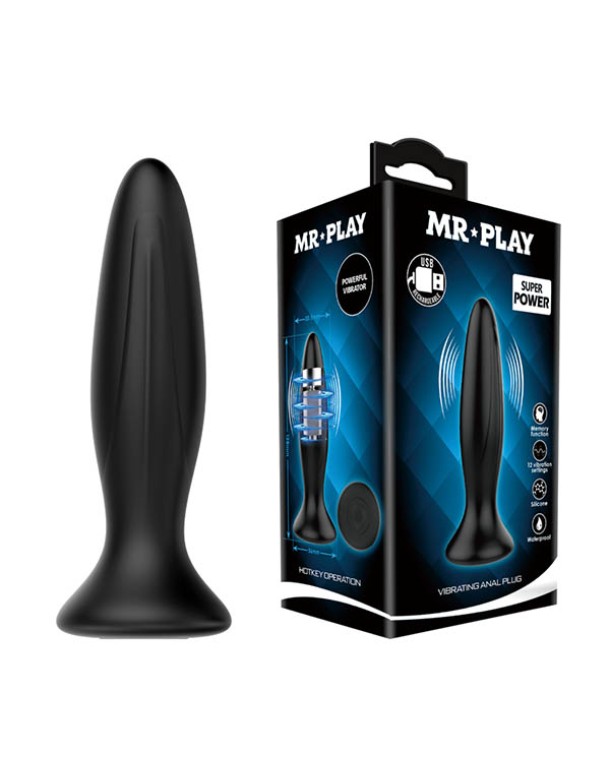 MR PLAY Vibrating Anal Plug MR PLAY Vibrating Anal Plug