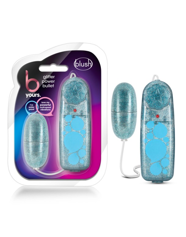 B Yours Glitter Power Bullet - Blue