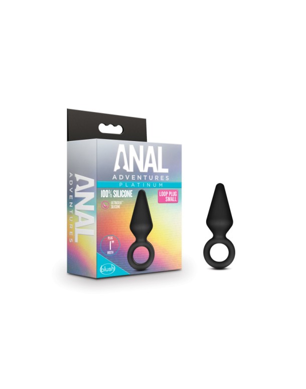 Anal Adventures Platinum Loop Plug - Small Anal Adventures Platinum Loop Plug - Small