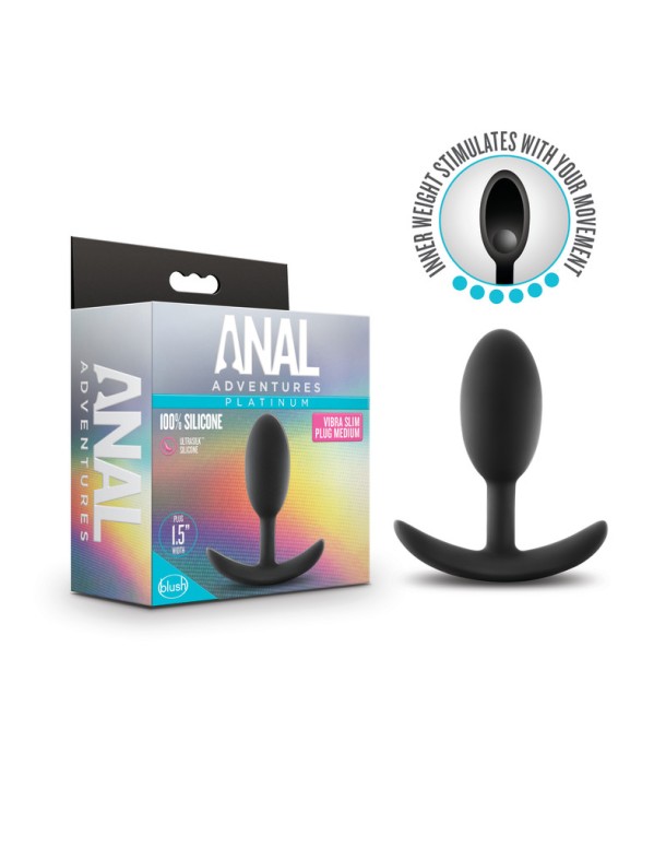 Anal Adventures Platinum Vibra Slim Plug
