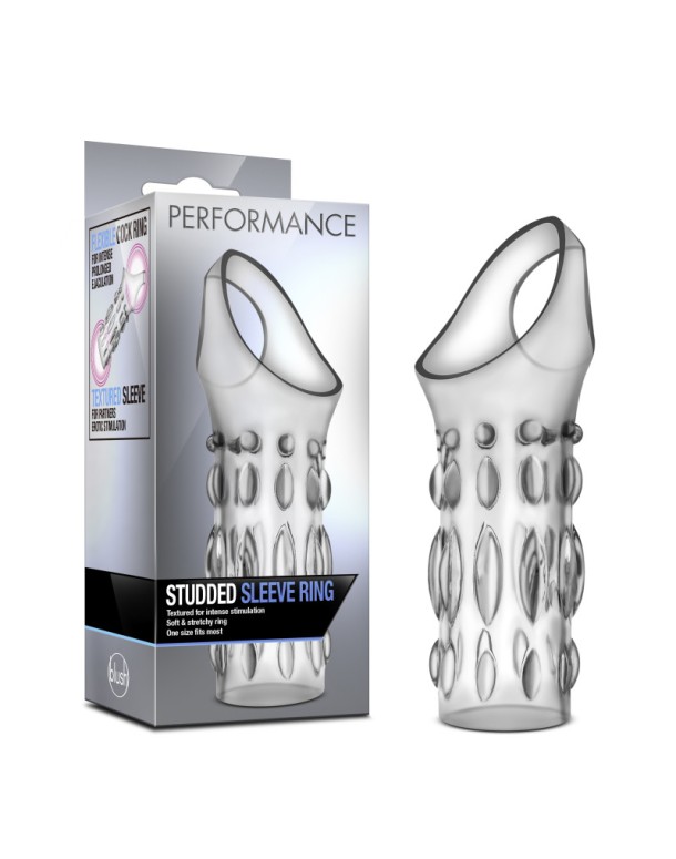 Performance Studded Sleeve Ring - Clear