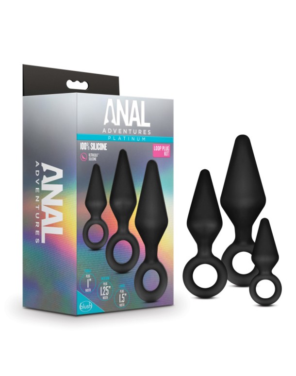 Anal Adventures Platinum Loop Plug Kit
