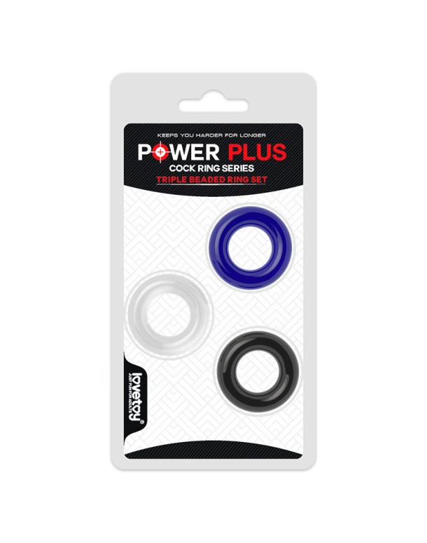 Power Plus Triple Donut Ring Set